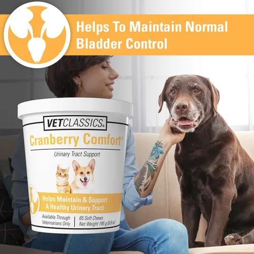 Miniatura 3 de Vet Classics Cranberry Comfort - Suplemento para mascotas para el tracto urinario para perros, gatos, mantiene la salud de la vejiga del perro