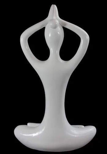 Miniatura 3 de Seraphic Estatua de postura de montaña de yoga, regalos de escultura para mujeres, decoración del hogar o habitación, estatuas/figuras de manos