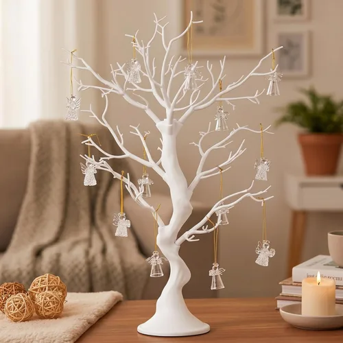 Miniatura 10 de NUPTIO Árbol Artificial Negro de Halloween: 22.8 pulgadas de Alto Exhibidor de Ornamentos Navideños Árboles Falsos Manzanita Ramas Decorativas