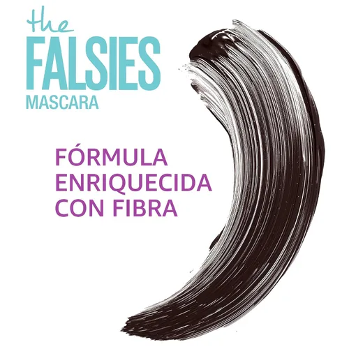 Miniatura 7 de Maybelline Volum' Express Falsies - Máscara de pestañas voluminizadora, lavable, color negro más negro, 1 unidad