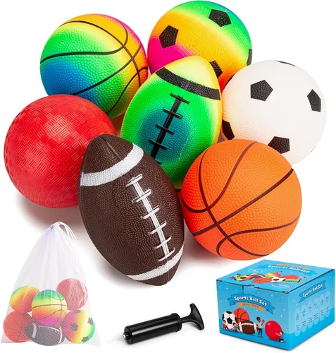 Miniatura 9 de Pelotas para niños pequeños y bebés, juguetes suaves para bebés, paquete de 6 pelotas de espuma de 3.5 pulgadas, conjunto deportivo para niños, 6