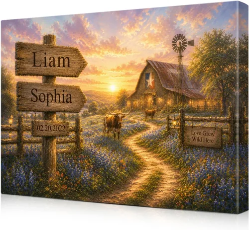 Miniatura 71 de IPIC - Personalized Framed Canvas with Custom Street Sign in Boston Personalized Street Signs with Names, Custom Canvas Print, Boston Sunset