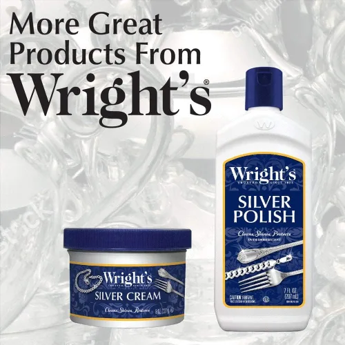 Miniatura 3 de Wright's Esmalte y crema limpiadora de cobre y latón, 8 onzas, paquete de 2 unidades, limpia suavemente y elimina el deslustre sin arañazos, 8 onzas