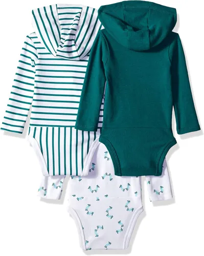 Miniatura 16 de Hanes Body de manga larga para bebé, sudadera con capucha para niños y niñas, paquete de 3
