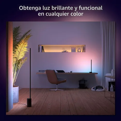 Miniatura 5 de Philips Hue Lámpara de pie Signe Gradient, compatible con Alexa, Apple HomeKit y Google Assistant, color negro