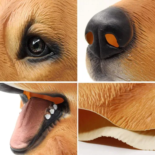 Miniatura 7 de PartyHop - Máscara Labrador - Máscara de látex para cabeza de perro de Halloween