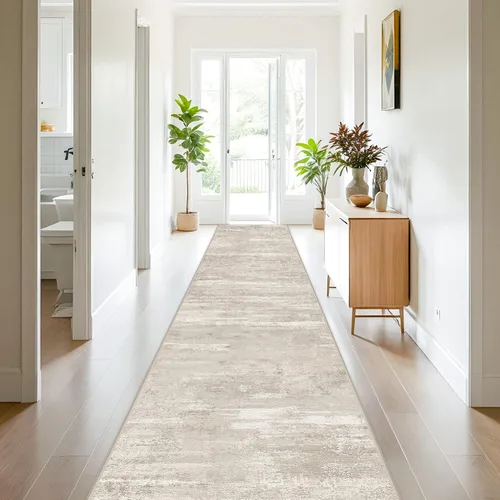 Miniatura 41 de Alfombra lavable para pasillo de 3 x 12 pulgadas, alfombras abstractas modernas con parte trasera antideslizante, alfombra ultra suave para cocina