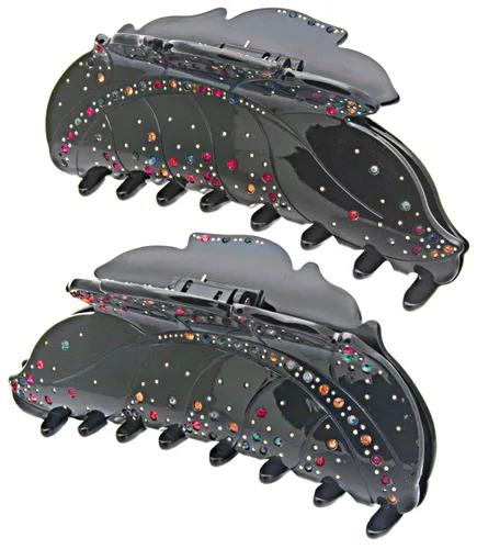 Miniatura 8 de Fashion & Lifestyle Pinza para el cabello de 5 pulgadas para mujeres y niñas, grande, pinza bastante fuerte, pasador antideslizante, agarre hacia