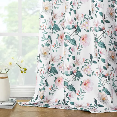 Miniatura 32 de Joydeco Cortinas Bohemias Beige de 63 Pulgadas de Largo 2 Paneles, Cortinas de Granja Bohemias Súper Suaves con Borlas, Cortinas Semitransparentes