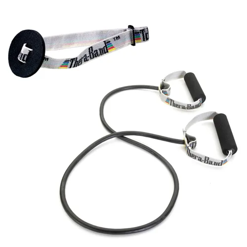 Miniatura 12 de THERABAND Tubos de Resistencia, Tubería Elástica de Látex Profesional con Mangos Suaves, Ejercicio, Terapia Física, Pilates Inferior, Entrenamientos