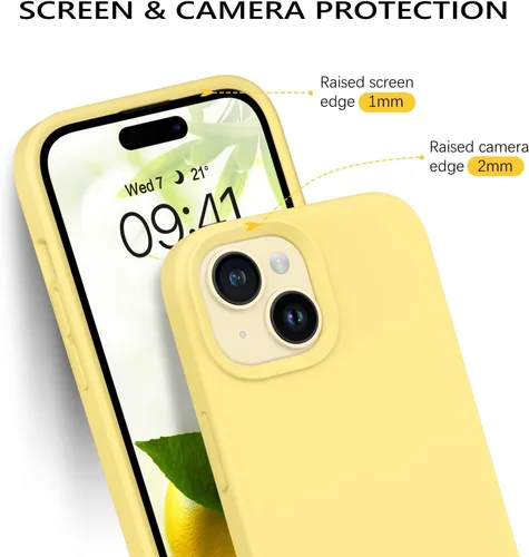 Miniatura 361 de GUAGUA Funda compatible con iPhone 17 Pro Max de 6.9 pulgadas, silicona líquida, goma de gel suave, delgada, forro de microfibra delgada