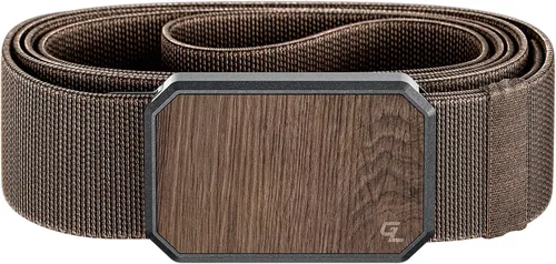Miniatura 23 de Groove Life - Cinturón de nailon elástico para hombre con hebilla magnética de aluminio