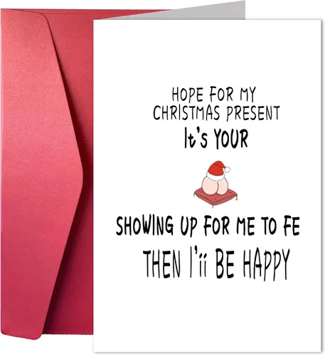 Miniatura 8 de Joycard Tarjetas de Navidad divertidas y humorísticas, tarjetas de felicitación de Año Nuevo, tarjeta de felicitación de Navidad para novio, novia