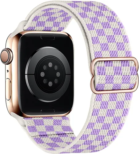 Miniatura 53 de Correas elásticas de nailon compatibles con Apple Watch de 1.496 pulgadas, 1.575 pulgadas, 1.614 pulgadas, 1.654 pulgadas, 1.732 pulgadas, 1.732
