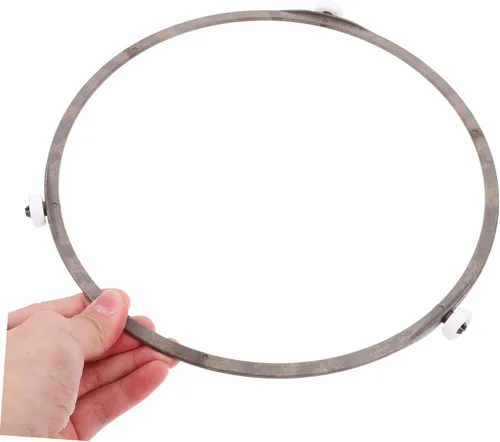 Miniatura 8 de Soporte para plato giratorio de microondas, rodillos de placa giratoria de vidrio, compatible con la mayoría de microondas, soporte de plástico