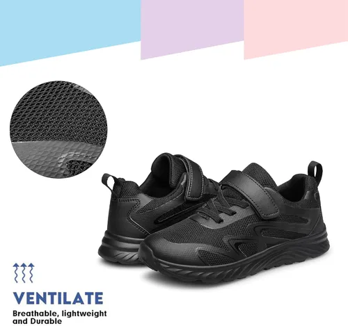 Miniatura 5 de AMANSSE Zapatos deportivos para niños y niñas, para correr, escuela, para niños pequeños, niños grandes