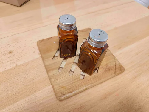 Miniatura 4 de Ritadeshop Salero y pimentero de cristal retro (ámbar)