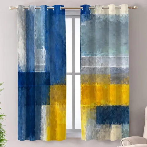 Miniatura 40 de Shrahala Cortinas de nivel de chakras con mandala beige para ventanas de cocina, paneles de cortina de ventana de mandala multicapa de poliéster