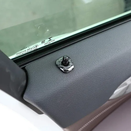 Miniatura 5 de YIWANG Adhesivos de fibra de carbono estilo cerradura de puerta, 4 piezas para BMW X1 F48 2016-2019, para BMW X2 F47 2018 accesorios de automóvil