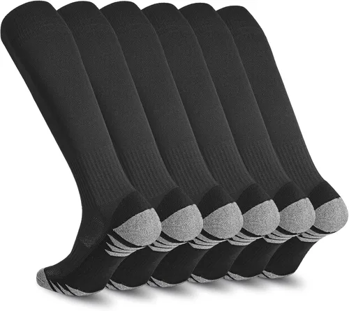 Dingcooler Soccer Socks Football Socks for Adult Youth Kids, Knee High Cushioned Athletic Socks for Men & Women