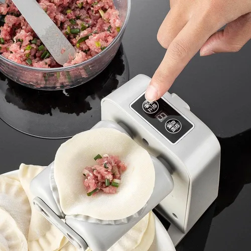 Miniatura 7 de Nueva máquina automática para hacer albóndigas fáciles 2023, máquina de prensa de ravioles chinos Wonton Empanada, máquina de moldes para hacer