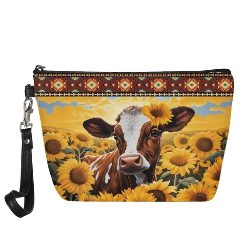Miniatura 10 de GIFTPUZZ Bolsa de cosméticos para mujer, adorable y espaciosa, bolsa de almacenamiento portátil para artistas, artículos de tocador, joyería