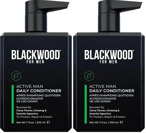Miniatura 7 de BLACKWOOD FOR MEN Active Man Acondicionador Diario - Acondicionador Espesante para Hombres para la Pérdida de Cabello y Caspa - Tratamiento Profundo