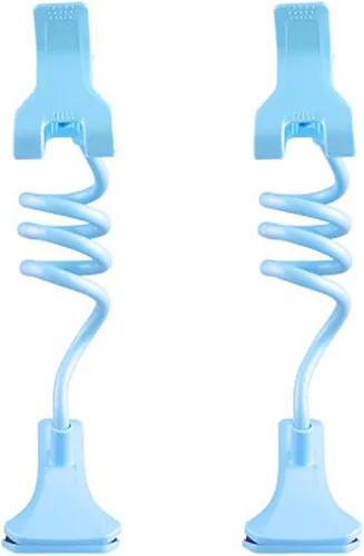 Magik 2 Pack Soporte de teléfono celular soporte para Tablet Universal Flexible brazo largo cama soporte de sobremesa, Azul claro