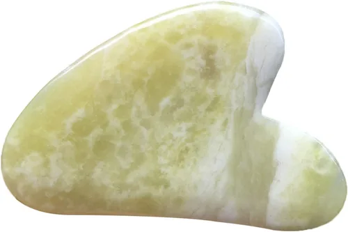 Miniatura 9 de Fekuar Natural Rock Quartz Gua Sha Herramienta de masaje para piel corporal facial, tabla de raspado de cristal para terapia de acupuntura SPA