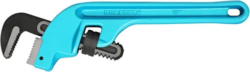 DURATECH Llave de tubo de 10 pulgadas con compensación, llave de tubo de extremo de servicio pesado, mango de hierro fundido, llave de fontanería