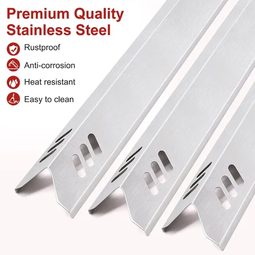 Miniatura 4 de Protectores térmicos de repuesto para parrilla de 15 pulgadas Dyna-Glo DGF493BNP, DGF510SBP, juego de 4 placas térmicas para parrilla de patio 4pcs