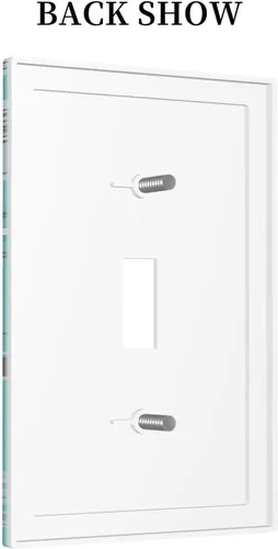 Miniatura 4 de Placa de Interruptor de Luz Azul de 1 Gang, Placa de Pared Decorativa de Palanca Individual, Cubierta de Placa de Pared de Palanca, Placa Frontal
