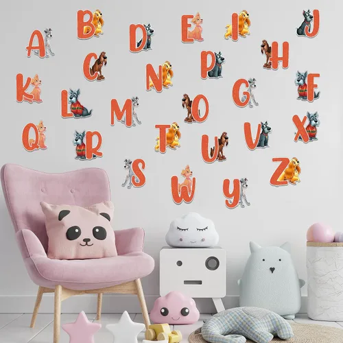 Miniatura 11 de Seyal® Adhesivo de pared con alfabeto de fútbol americano A-Z