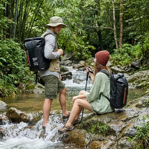 Miniatura 4 de Dry Bag - Bolsa impermeable de 25 litros, flotantes y ligeras para mujer, mochila impermeable para kayak, canotaje, pesca, remo, campamento