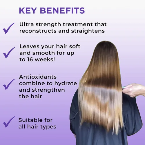 Miniatura 3 de Kashmir Keratin, Tratamiento capilar de queratina, 33.8 onzas, sin formas, 0% formaldehído, alisado sin encrespamiento, reduce el 90% de los rizos