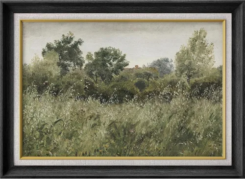 Miniatura 206 de MUDECOR Lienzo enmarcado prémium para pared, pinos nevados en bosque de invierno, ilustraciones modernas, arte contemporáneo, escénico, divertido
