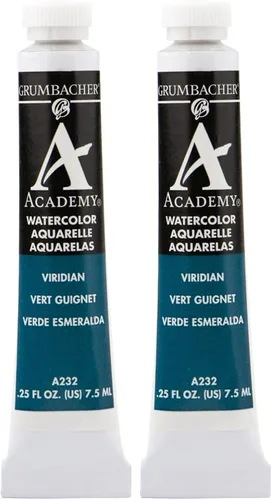 Miniatura 6 de Grumbacher Academy - Pintura de acuarela, 0.25 onzas, tono azul cerúleo (A039)