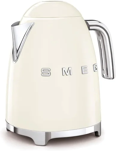 Miniatura 2 de Smeg - Tetera eléctrica de estilo retro de los años 50 de 7 tazas con apagado automático, base removible e indicador de agua, KLF03CRUS, color crema