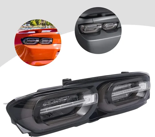 Miniatura 5 de LYNICESHOP Luces traseras LED de freno para Chevy Camaro 2019 2020 2021, luz trasera LED, lente transparente, luces traseras LED, montaje trasero