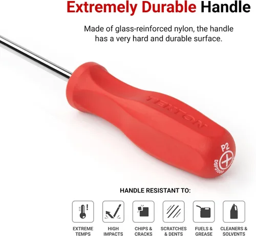 Miniatura 4 de TEKTON T15 Torx Destornillador de hoja de óxido negro de mango duro DST11150 Fabricado en Estados Unidos