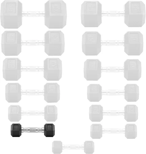 Miniatura 4 de Philosophy Gym Mancuernas hexagonales con revestimiento de goma, pares
