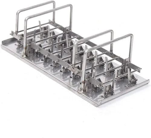 Miniatura 7 de Kit de moldes para paletas de hielo de acero inoxidable, soporte para palitos de helado de paletas de hielo + cepillo de limpieza