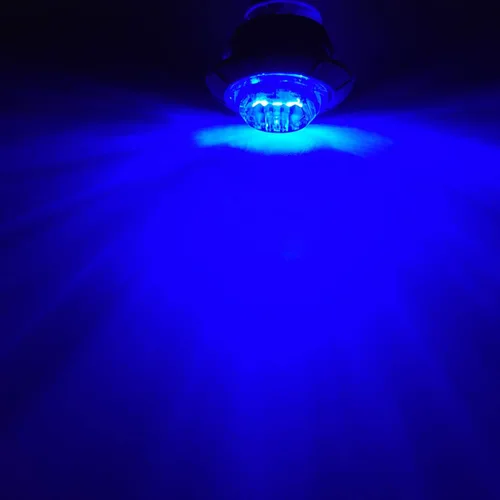 Miniatura 2 de KEING Paquete de 10 luces LED impermeables para barcos marinos, iluminación subacuática, luces interiores LED de utilidad, luces de navegación, Azul