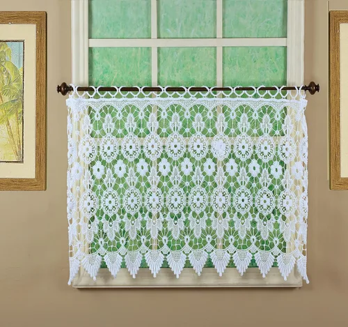 Miniatura 17 de Cortina de Medallón Macramé de Today's Curtain 30 cm, Color Écru, 89 cm x 30 cm