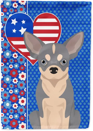 Miniatura 113 de Caroline's Treasures WDK5119GF - Bandera de jardín americana de Airedale Terrier de Estados Unidos, color negro y tostado, bandera decorativa