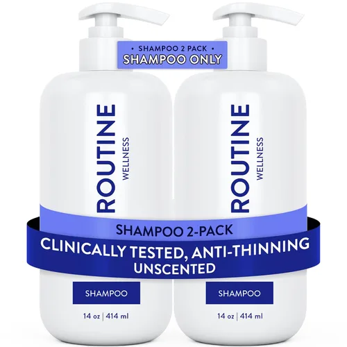Miniatura 20 de Routine Wellness Champú voluminizador antiadelgazante para adelgazar el cabello y la pérdida de cabello – Aumenta tu confianza con bloqueadores