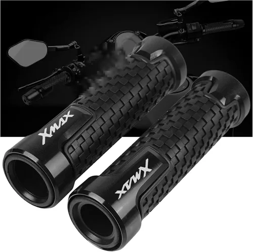 Miniatura 3 de Motorcycle Handlebar Grips for Xmax 125 250 300 400 X-MAX 2017 2018 2019 7/8'' 22mm Motorcycle Handle Ends Grips Bar Hand Grip Handlebar Xmax Black