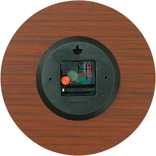 Miniatura 5 de yyone Reloj de pared decorativo de madera con batería silencioso y preciso para oficina, sala de estar, dormitorio, 10 pulgadas, tierra plana