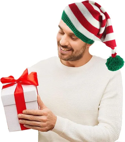 Miniatura 2 de YEKEYI Sombrero de Navidad Sombrero de Navidad Sombrero de invierno Sombrero de Papá Noel para Navidad Año Nuevo Fiesta Headwear