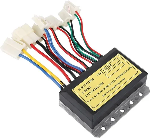 Miniatura 7 de Controlador de motor de scooter eléctrico, controlador de motor cepillado de doble voltaje de 24 V/12 V, compatibilidad universal para viajeros
